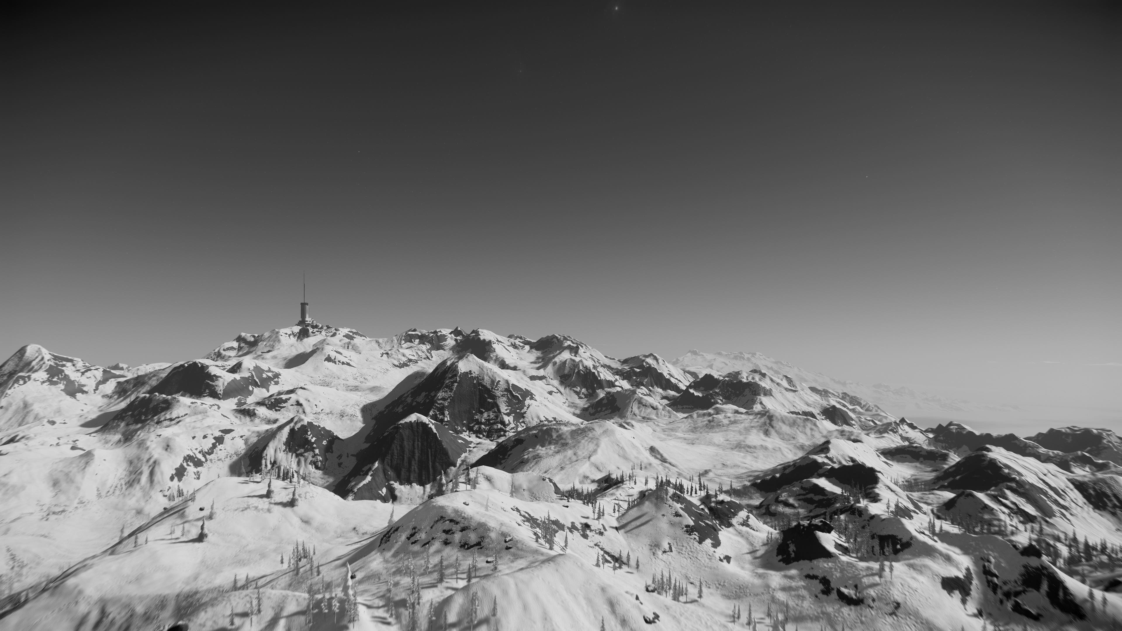 Background image of microTech snowy mountains